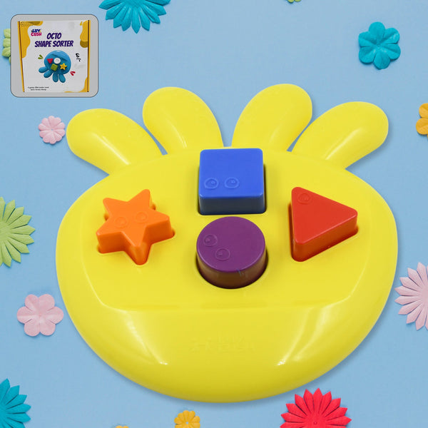octo Shape sorter Toy Game That Make Your Kid's brain Sharp, Increase Grasping And Sorting Power Education Learning For Girls & boy, Gift Product (1 Pc)