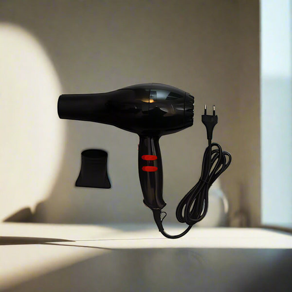Professional black hair dryer with high power