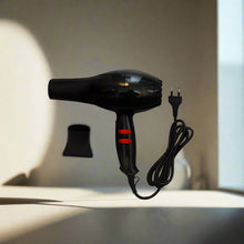 Professional black hair dryer with high power