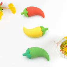 Colorful Chili Shape Erasers, Mini Eraser (3 pc Set)