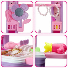 The Ultimate Beauty Set On Wheels for Girls, Makeup Kit is Easy to Clean & Use, Portable Beauty Set with 25 Pieces