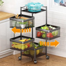 High Quality Kitchen Trolley Kitchen Organizer Items and Kitchen Accessories item Designed for Fruits & Vegetable Onion Storage Kitchen Trolley with Wheels (4 Layer)