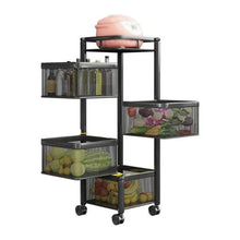 High Quality Kitchen Trolley Kitchen Organizer Items and Kitchen Accessories item Designed for Fruits & Vegetable Onion Storage Kitchen Trolley with Wheels (4 Layer)