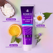Bombae Shea Butter Hair Removal Cream (100g) | For Sensitive Skin, Body, Legs | No Smell, No Darkening, No Drying