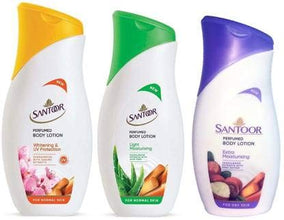 Santoor Whitening and UV Protection, Extra Moisturising Body Lotion (100ml)