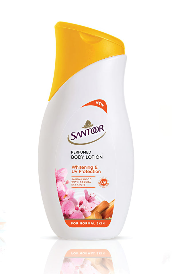 Santoor Whitening and UV Protection, Extra Moisturising Body Lotion (100ml)