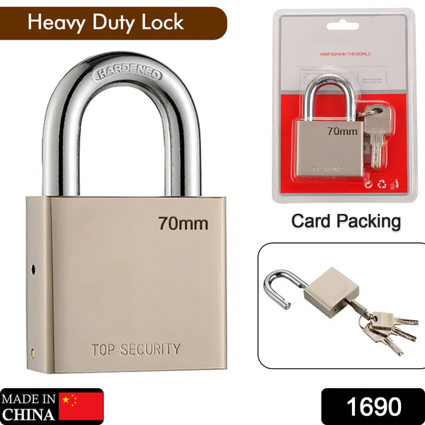 Premium square padlock with 4 keys