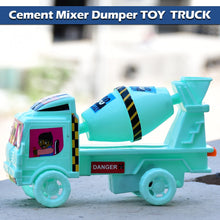 Rotating cement mixer truck toy