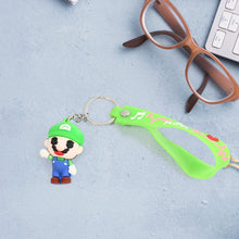 Cute Cartoon Silicone 3D Key Chain with Metal Hook & Strap (Pack of 1)