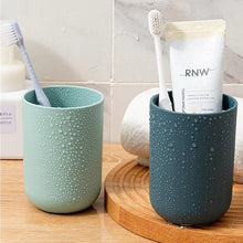 Multipurpose Wall Mount Toothbrush Holder Plastic Stand With 2 Cup  (1 Set)