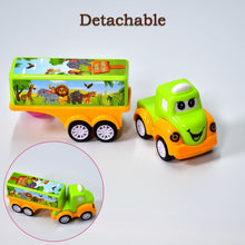 Small green and yellow truck toy for toddlers