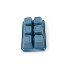 6 Grid Silicone Ice Tray Used In All Kinds Of Places Like Household Kitchens For Making Ice From Water And Various Things And All With Color Box (1 Pc)