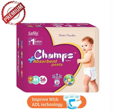 Premium Champs High Absorbent Pant Style Diaper Small, Medium and Large Size Diaper