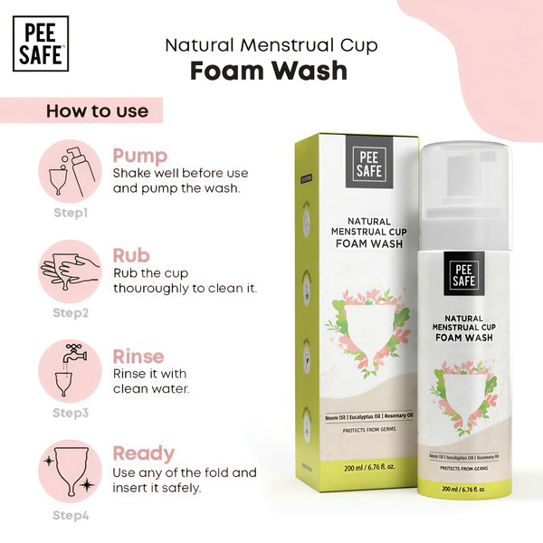 Pee Safe Natural Menstrual Cup Foam Wash – 200ml