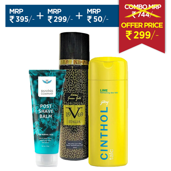 Post-Shave Refresh & Daily Freshness Combo of 3 for Men