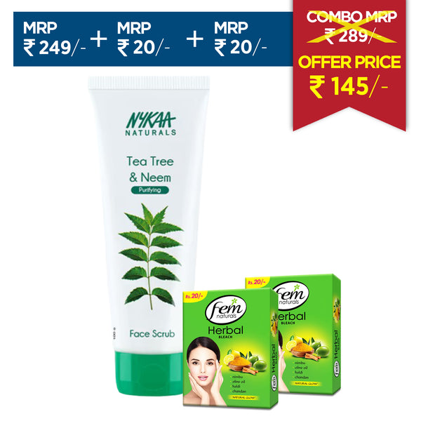 Nykaa Naturals & Fem Naturals Glow Essentials (Combo of 3)